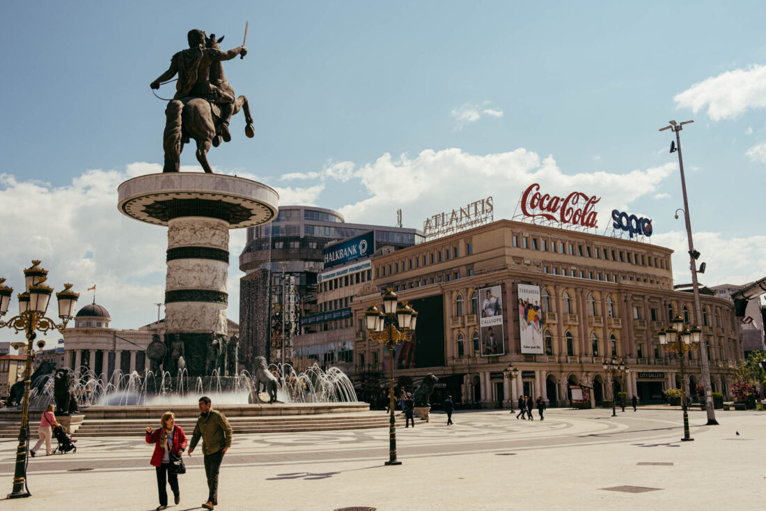 main square of skopje by robert mangelmann | 20230430skopje_145