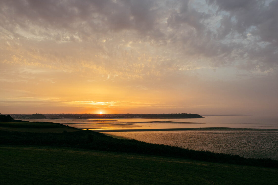 sunset at plage bellevue ii by robert mangelmann | 20230907bretagne_106